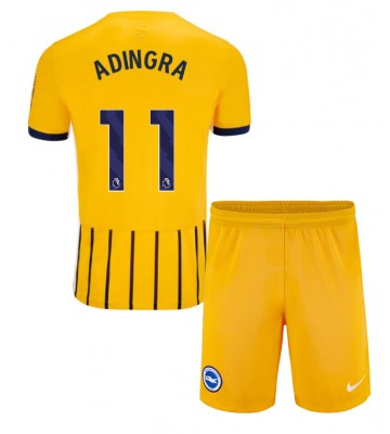 Brighton Simon Adingra #11 Venkovní dres komplet pro Děti 2024-25 Krátkým Rukávem (+ Krátké kalhoty)